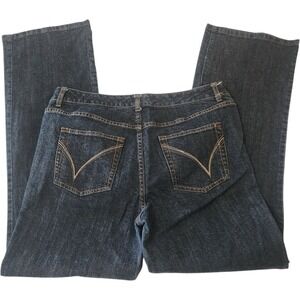 Venezia Stretch Bootcut Jeans Dark Wash‎ Denim Classic Style Women Size 18